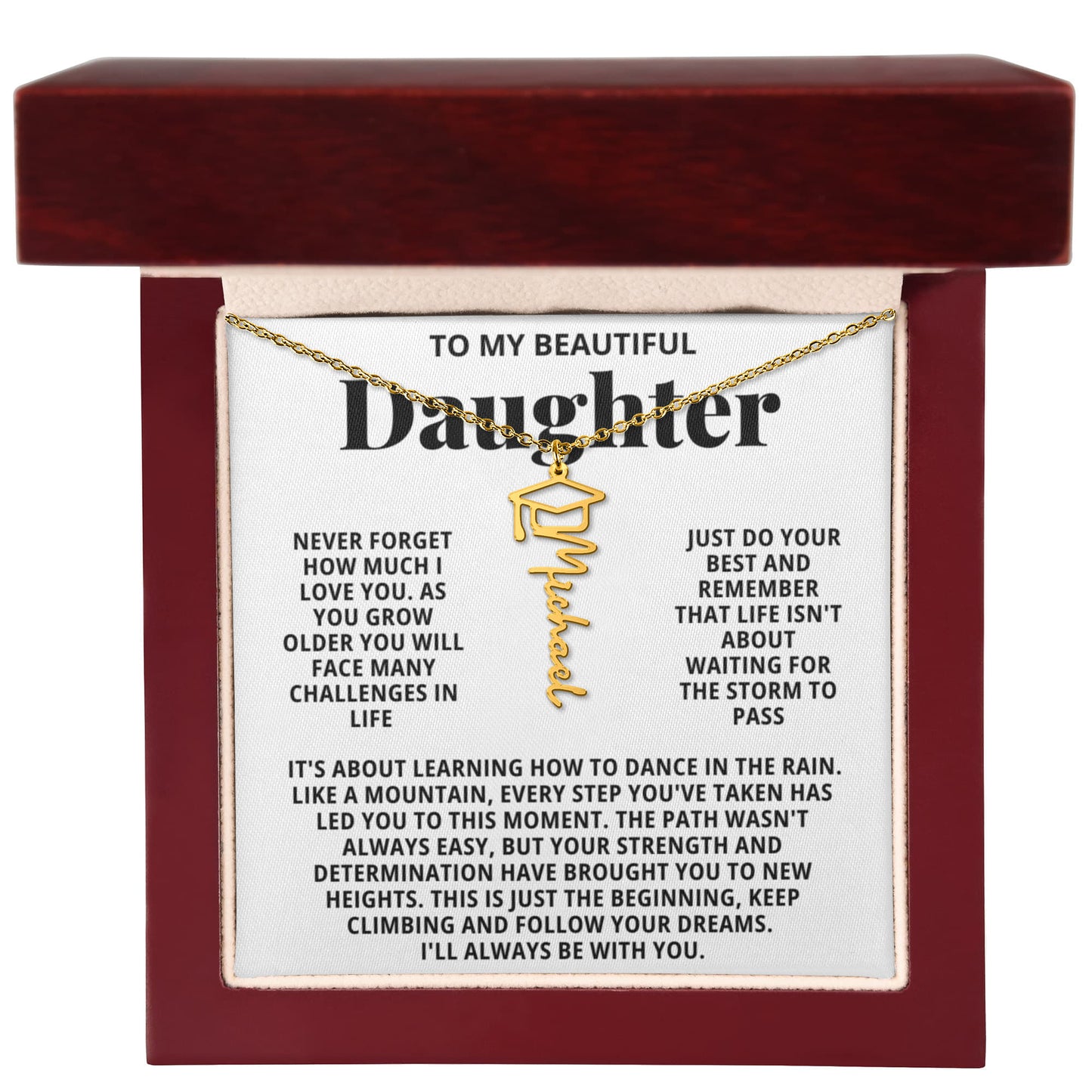 To My Beautiful Daughter - Graduation The Path Wasnt Always Easy