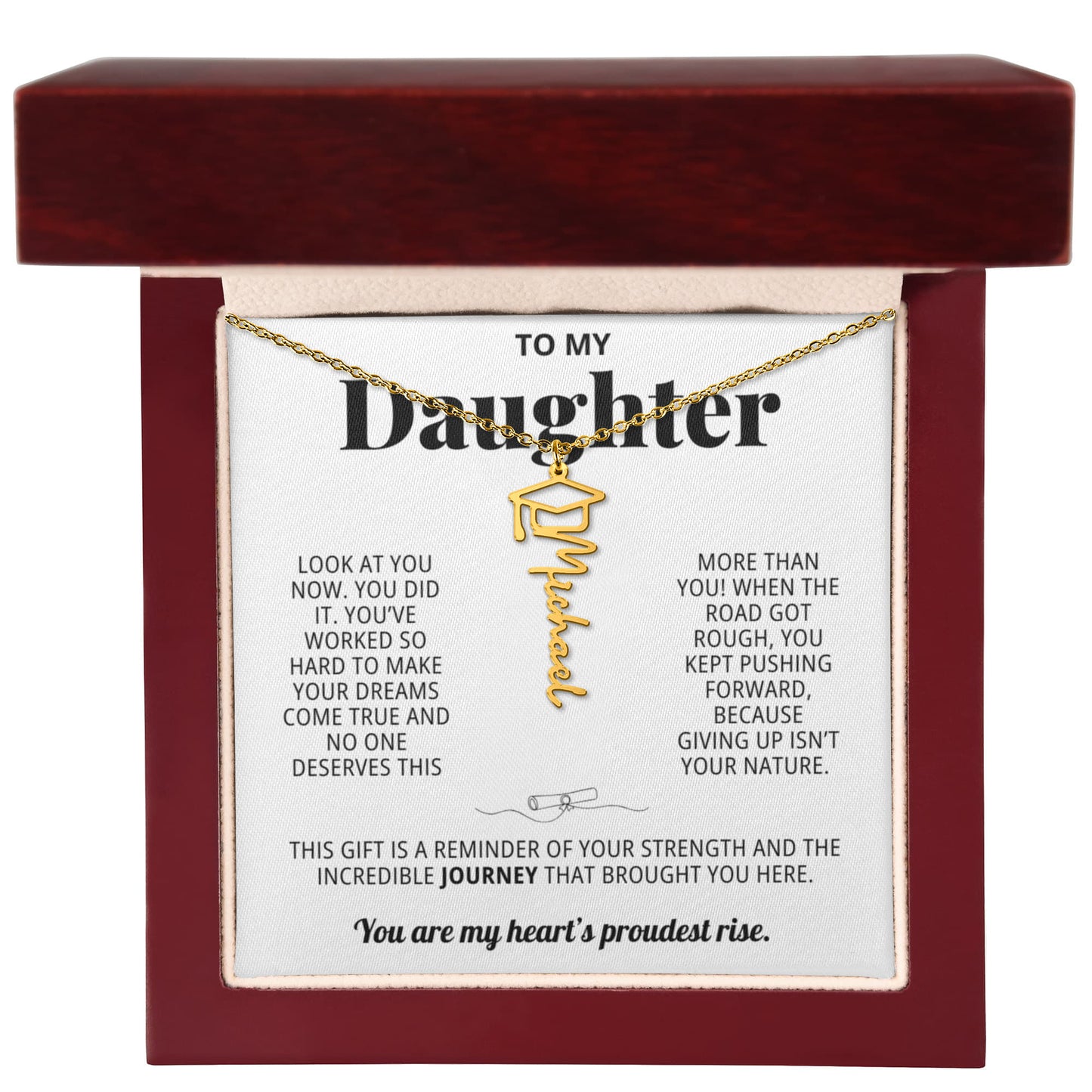 To My Daughter - You kept pushing forward because giving up isnt your nature