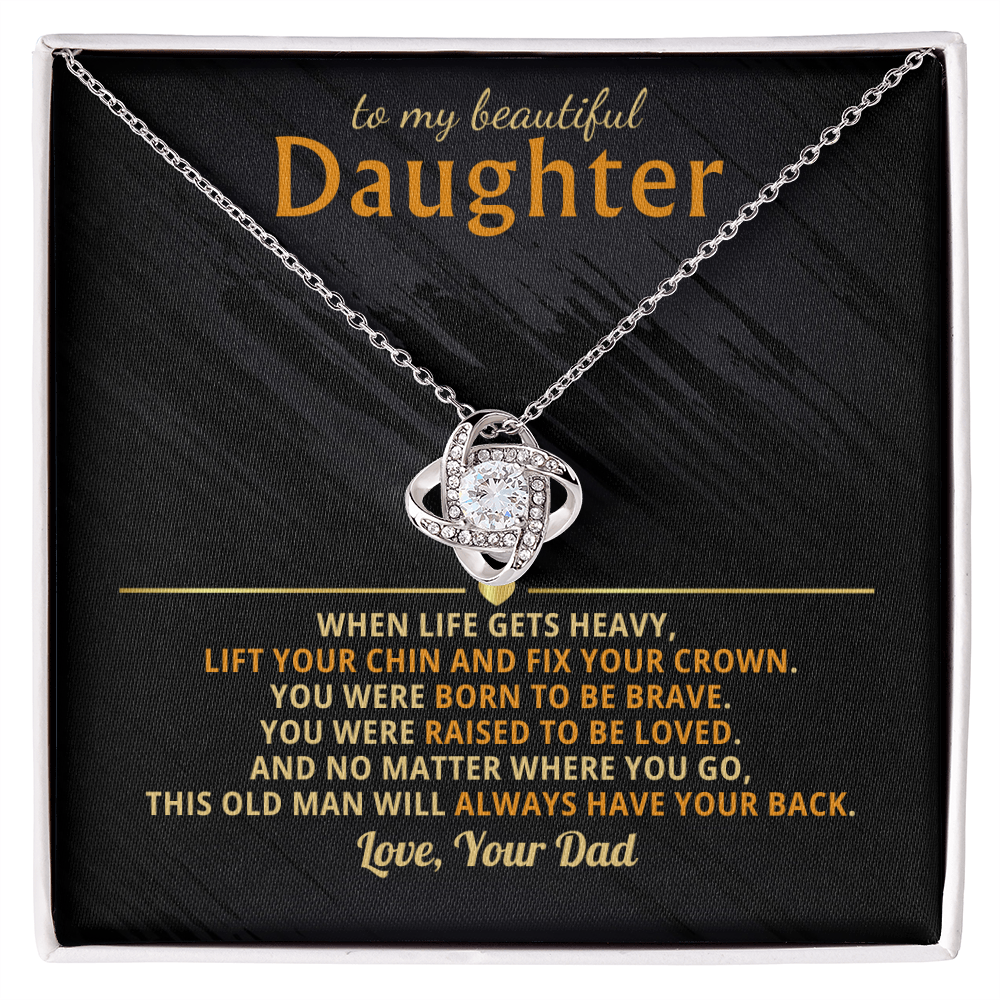 To My Beautiful Daughter- Born To Be Brave And Will Always Have Your Back