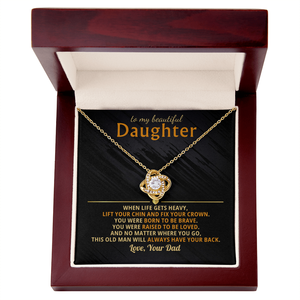 To My Beautiful Daughter- Born To Be Brave And Will Always Have Your Back