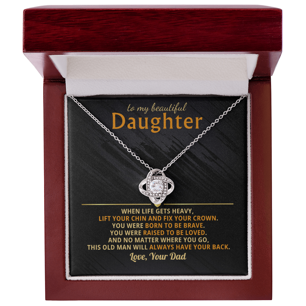 To My Beautiful Daughter- Born To Be Brave And Will Always Have Your Back