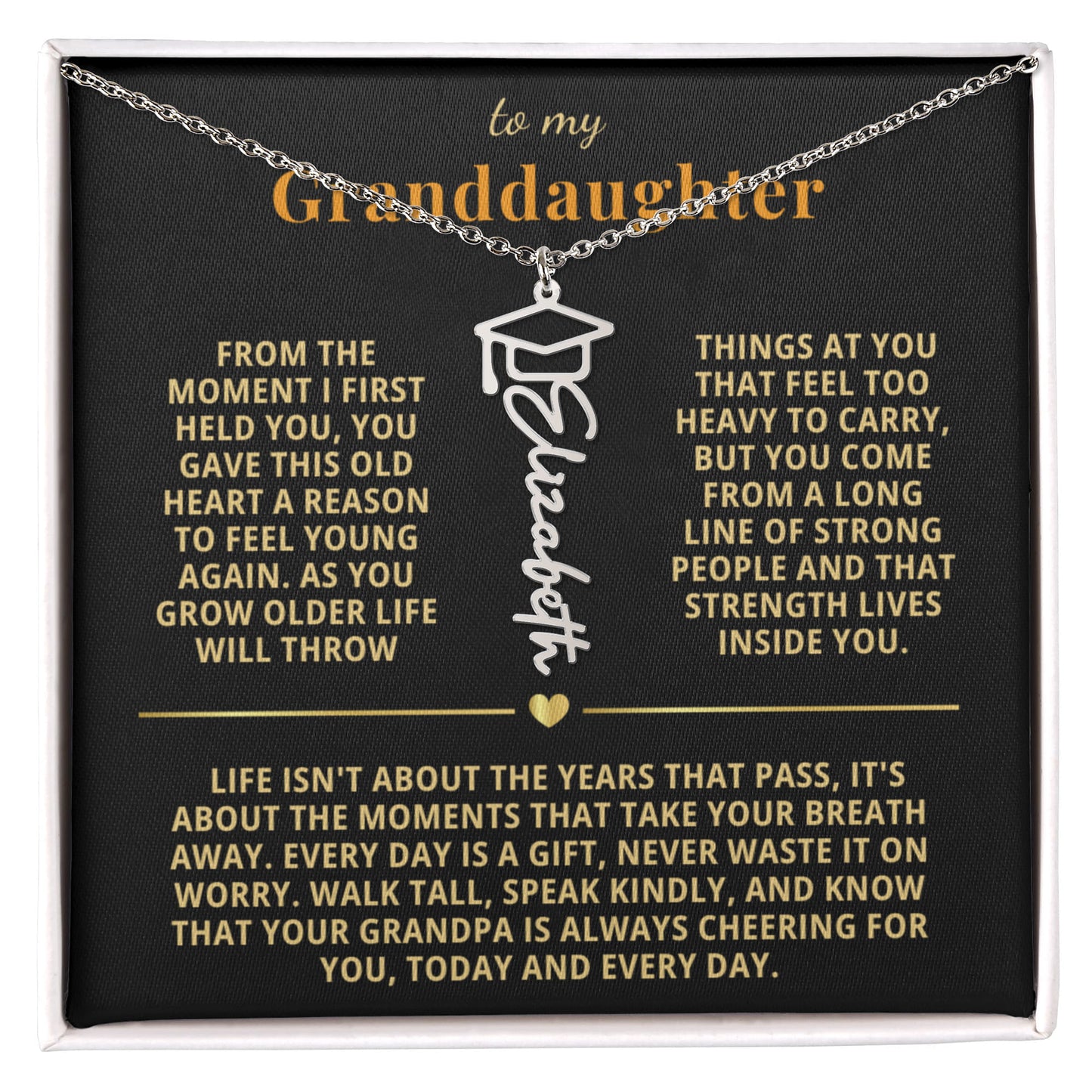 To My Granddaughter - Life isnt About The Years That Pass