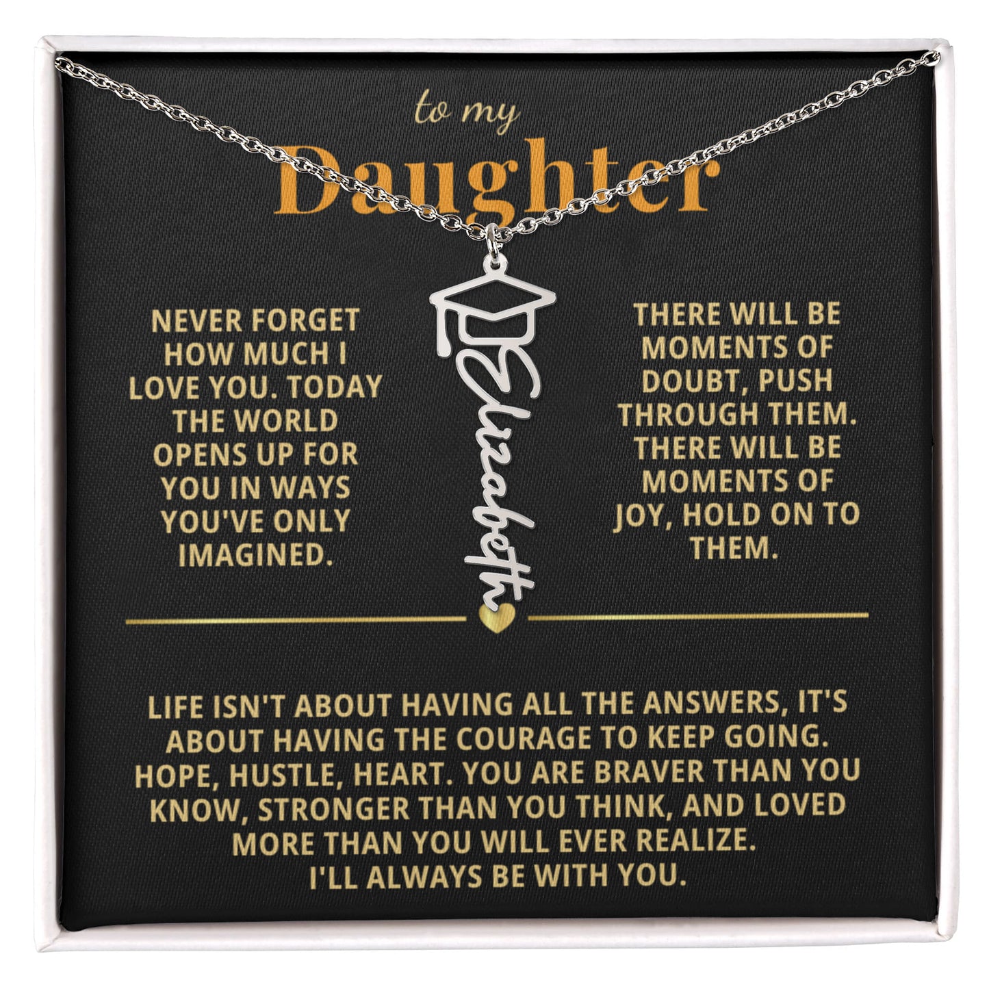 To My Daughter - Today The World Opens Up For You
