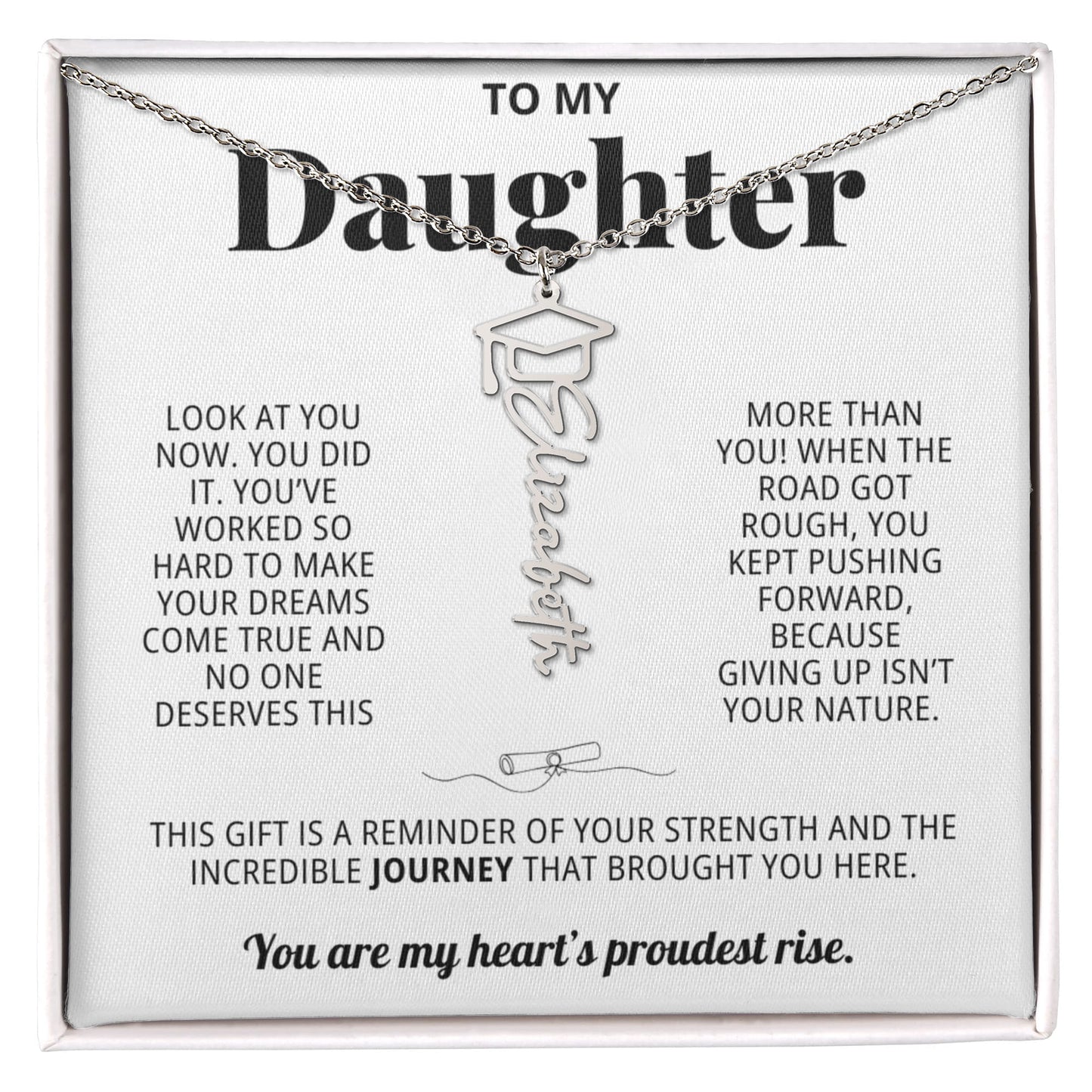 To My Daughter - You kept pushing forward because giving up isnt your nature