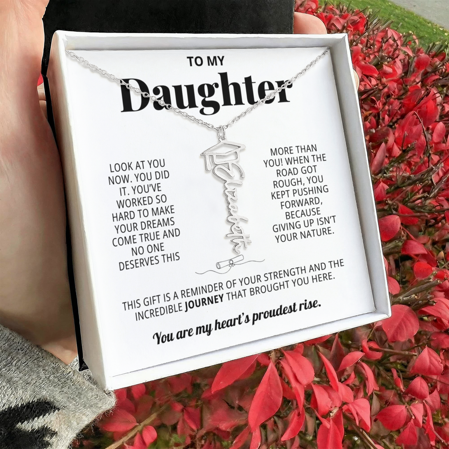 To My Daughter - You kept pushing forward because giving up isnt your nature