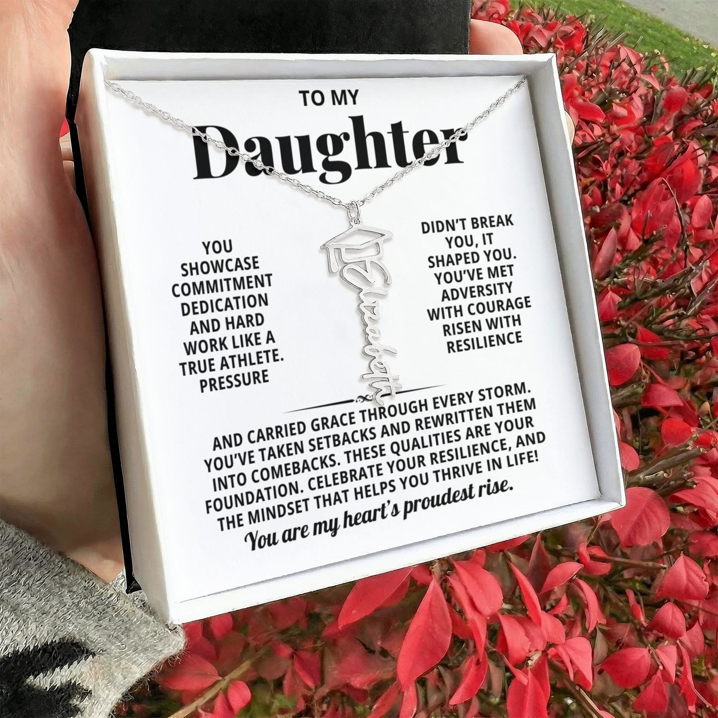 To My Daughter - Pressure Didnt Break You It Shaped You