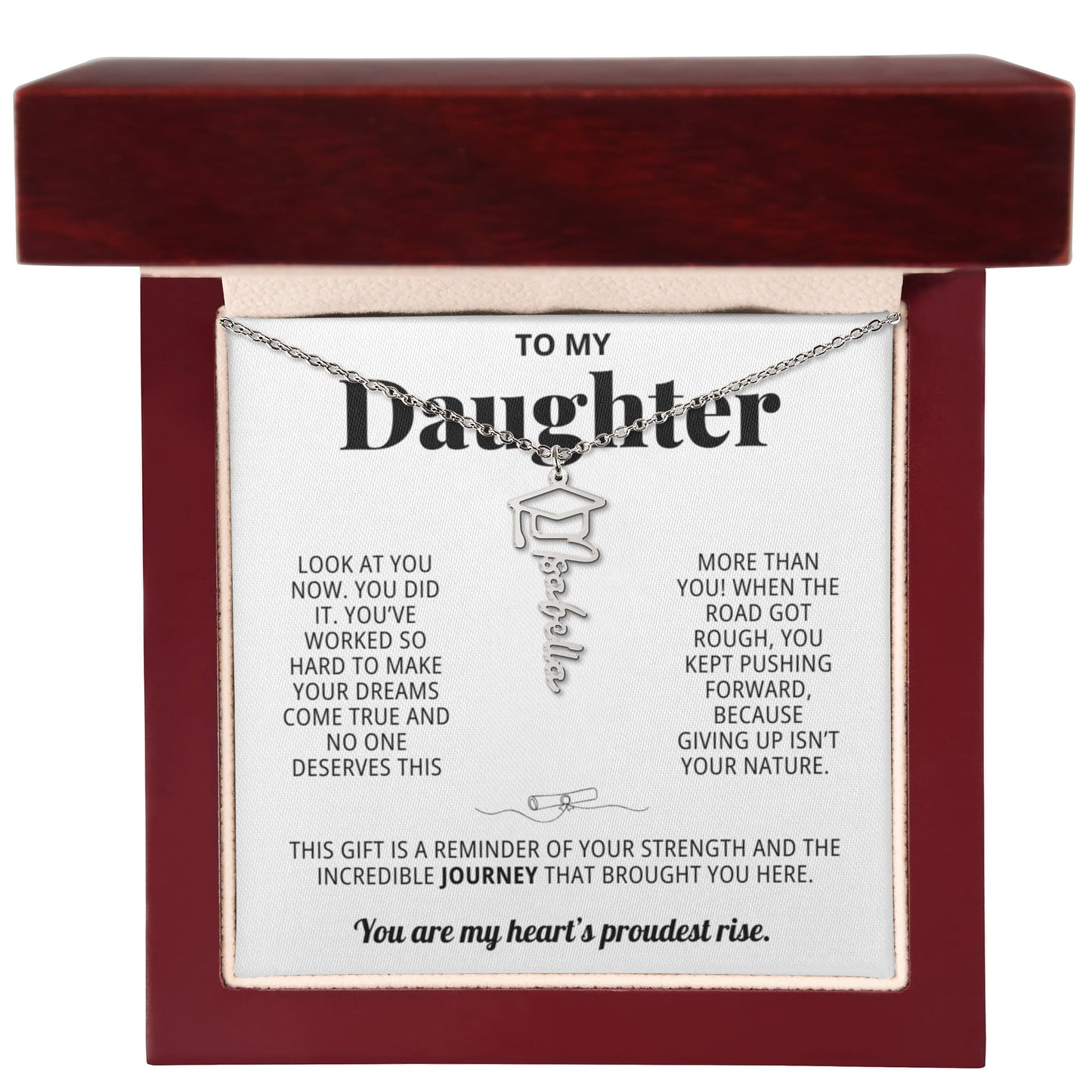To My Daughter - You kept pushing forward because giving up isnt your nature