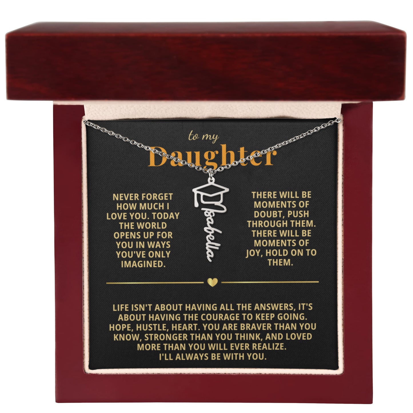 To My Daughter - Today The World Opens Up For You