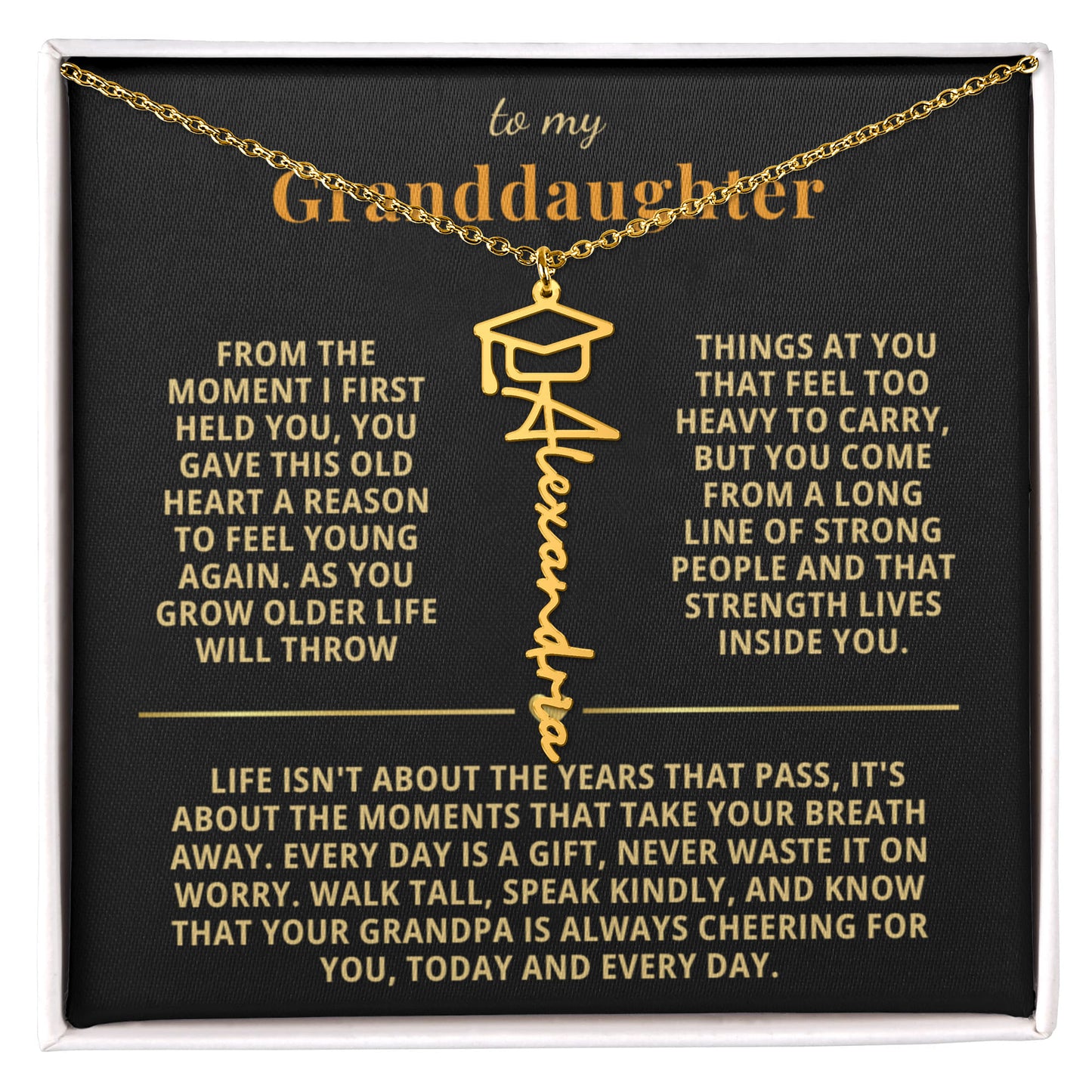 To My Granddaughter - Life isnt About The Years That Pass