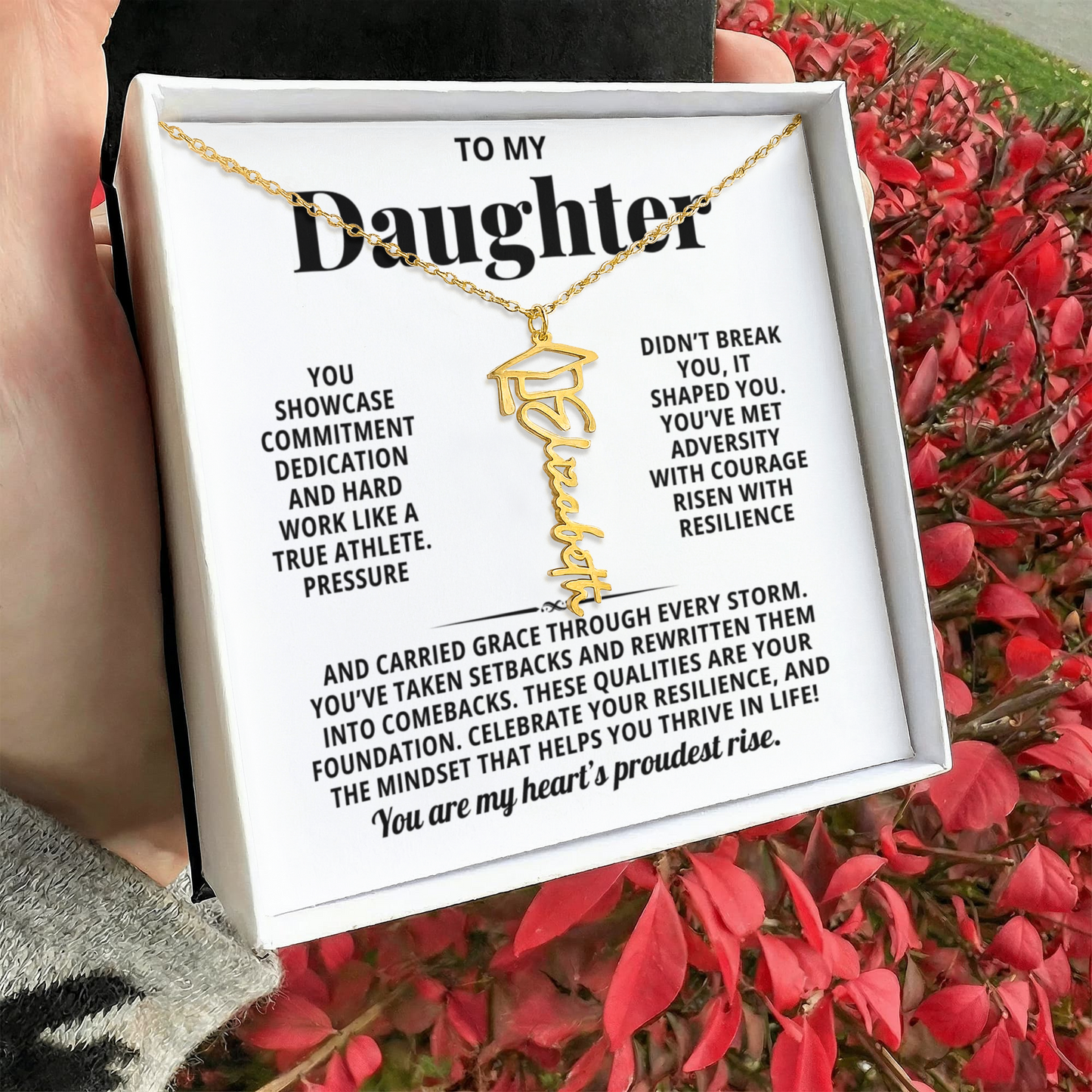To My Daughter - Pressure Didnt Break You It Shaped You